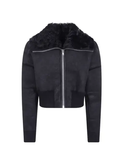 Rick Owens Flight JKT cropped jacket - Black