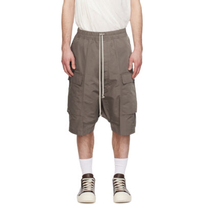 Rick Owens Gray Temple Pods Cargo Shorts