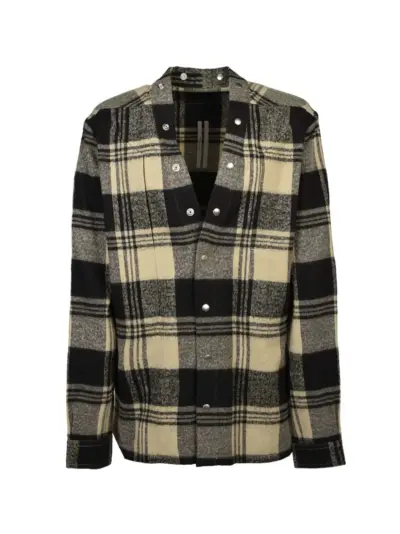 Rick Owens Larry Fogpocket V-neck shirt - Neutrals