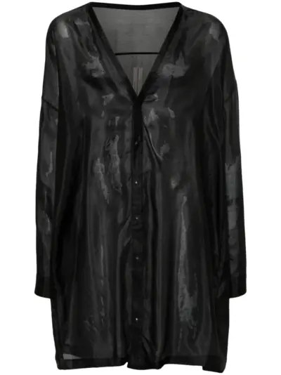 Rick Owens Lido Larry silk shirt - Black