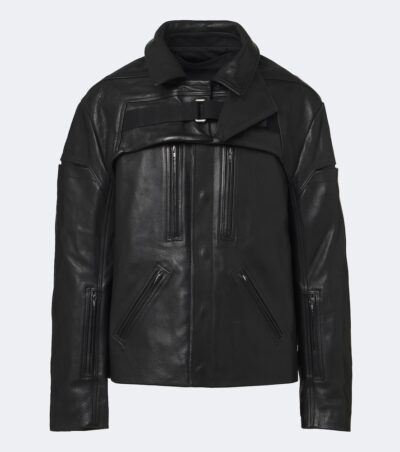 Rick Owens Mac convertible leather jacket