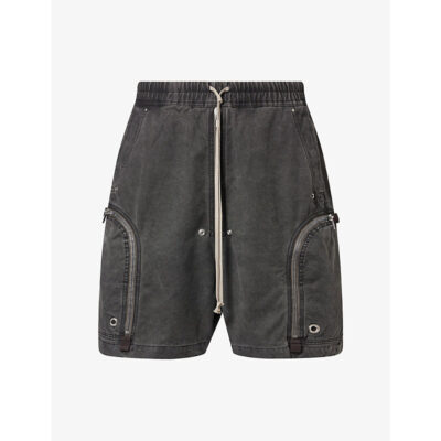 Rick Owens Mens Rick Owens Drkshdw Bauhaus Zip-Pocket Denim Shorts