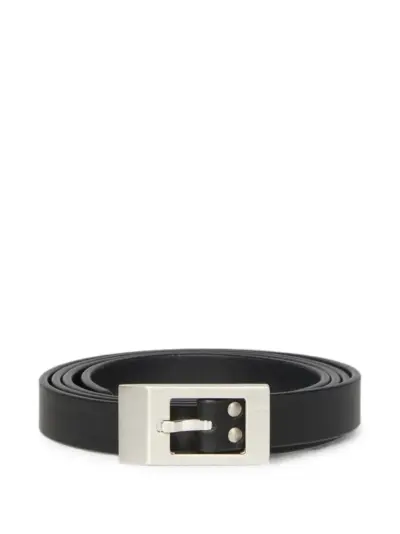 Rick Owens Mini Stooges buckle-fastening leather belt - Black
