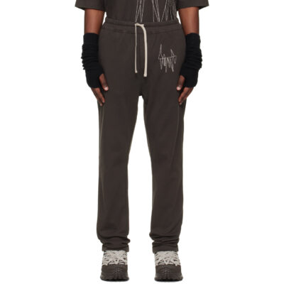 Rick Owens Moncler + Rick Owens Brown Jogger Sweatpants