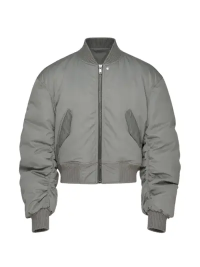 Rick Owens Secchia Flight ruched-sleeve jacket - Grey