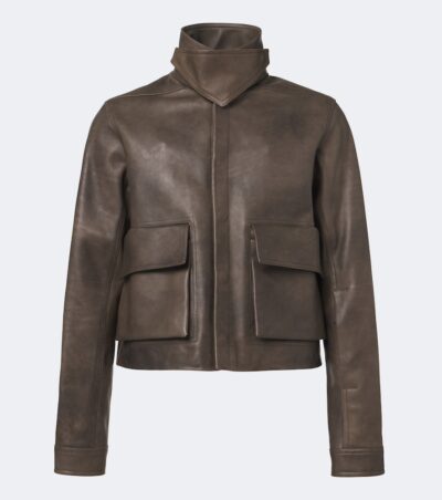 Rick Owens Tower Alice leather jacket