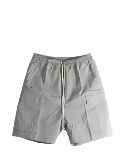 Rick Owens Tower Cargobela shorts in heavy poplin - Grey