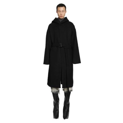 Rick Owens Tower Tower Coat in Melton
