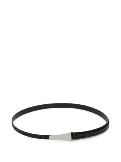 Rick Owens Tower trunk belt in cow leather - Black