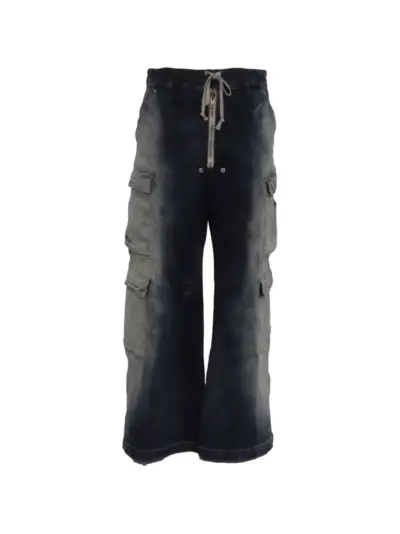 Rick Owens Vintage EDFU Double cargo pants - Blue