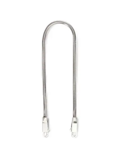 Rick Owens crossbody snake chain - Silver
