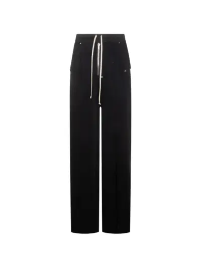 Rick Owens drawstring wide-leg trousers - Black