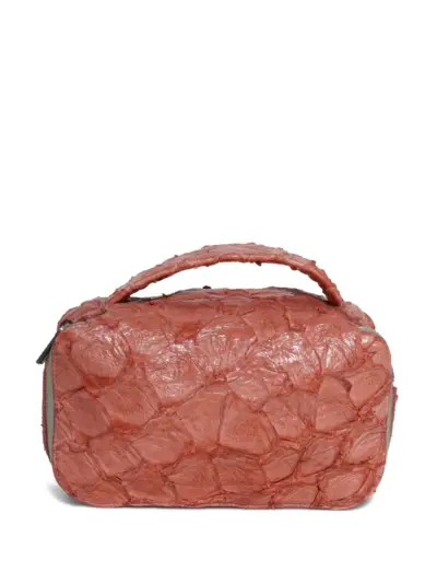 Rick Owens leather coral wash bag - Pink