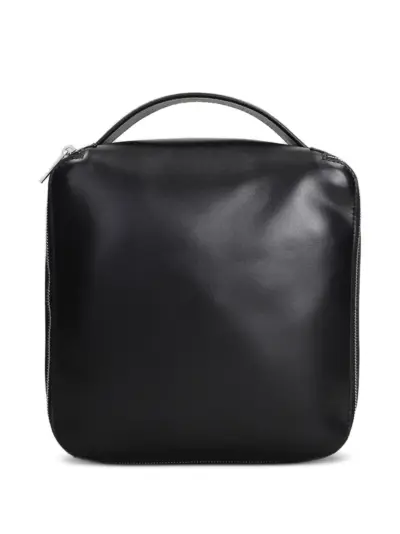 Rick Owens leather wash bag - Black