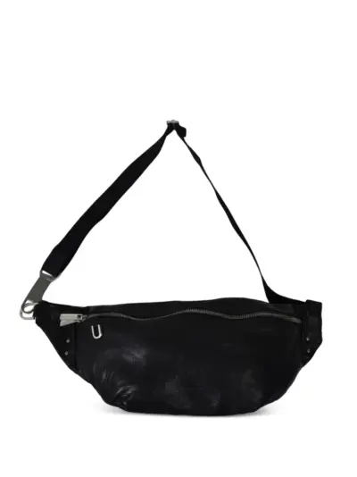 Rick Owens leather zip-fastening belt bag - Black