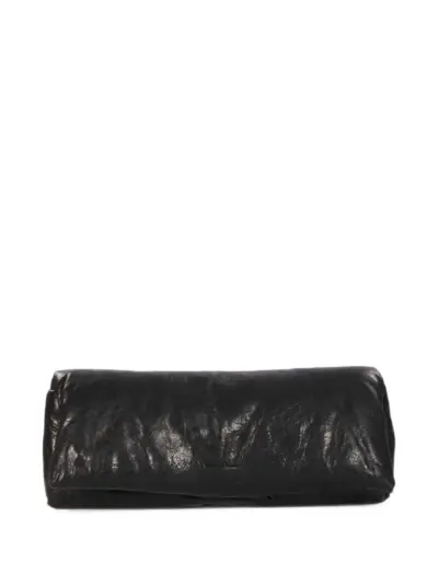 Rick Owens padded leather clutch bag - Black