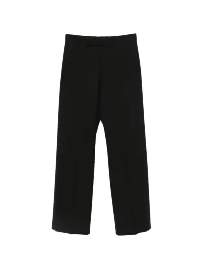Rick Owens pressed-crease tailored trousers - Black