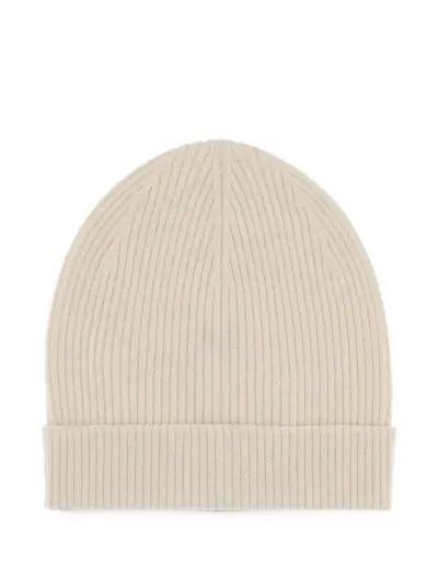 Rick Owens ribbed-knit beanie hat - Neutrals