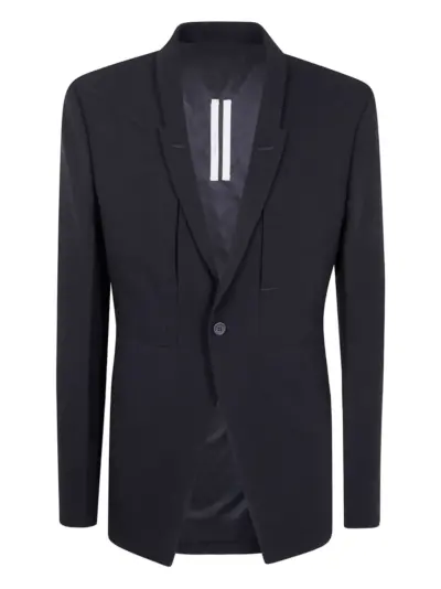 Rick Owens single-button wool jacket - Black