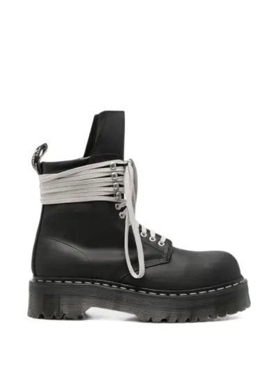 Rick Owens x Dr. Martens Quad steel-toe combat boots - Black