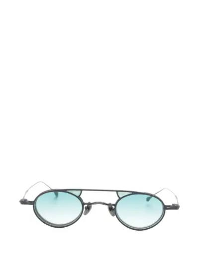 Rigards Ziggy Chen clip-on round-frame glasses - Black