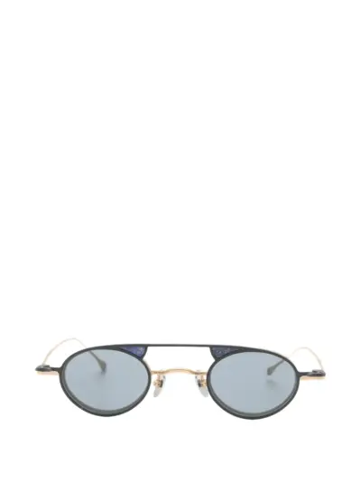 Rigards Ziggy Chen round-frame clip-on glasses - Gold
