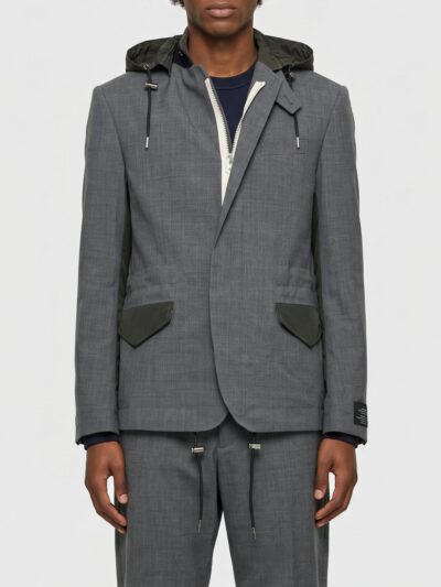 SACAI X CARHARTT WIP Wool and Nylon Hooded Jacket