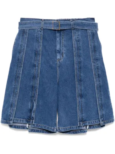 SONGZIO Belted shorts - Blue