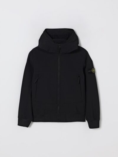 STONE ISLAND JUNIOR Jacket Kids color Black
