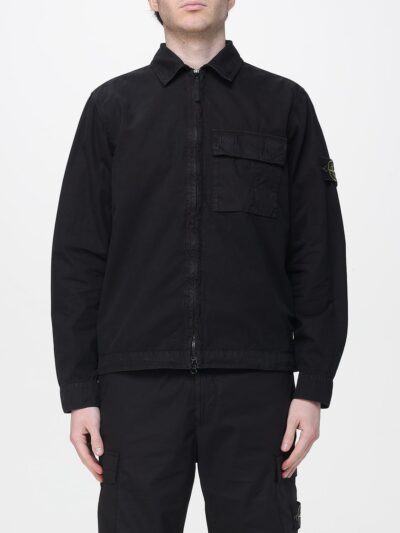 STONE ISLAND Jacket Men color Black