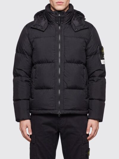 STONE ISLAND Padded Ripstop Nylon Down Jacket with Removable Hood