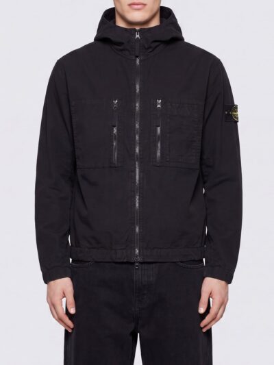 STONE ISLAND Ripstop Nylon Hooded Bomber Jacket with Compass Logo