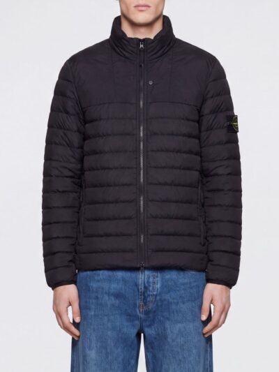 STONE ISLAND Short Water-Repellent Recycled Nylon Down Jacket with High Neck
