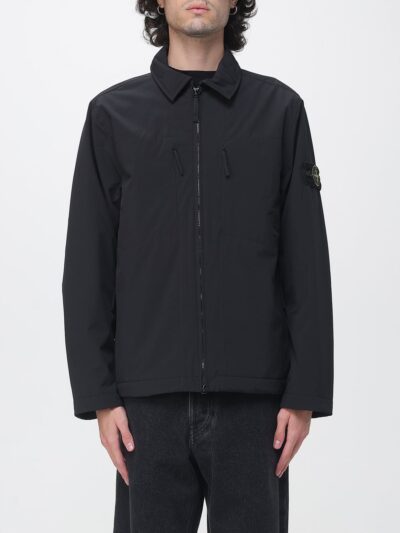 STONE ISLAND Softshell Windbreaker Shirt Jacket with Compass Logo