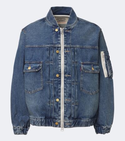 Sacai Denim bomber jacket