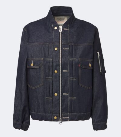 Sacai Denim bomber jacket
