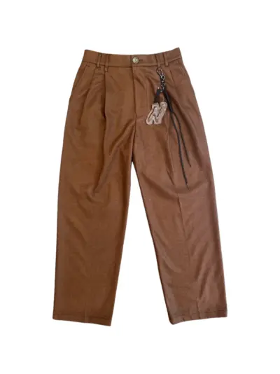 Song For The Mute double-pleated trousers - Brown