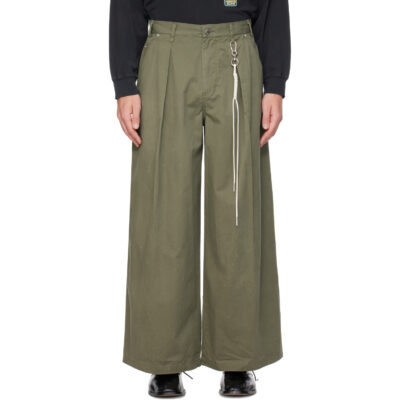 Song for the Mute Green Super Baggy Trousers
