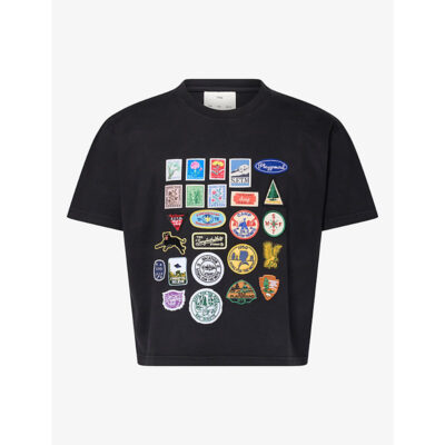 Song for the Mute Mens Song For The Mute Brand-Badge Cotton T-Shirt