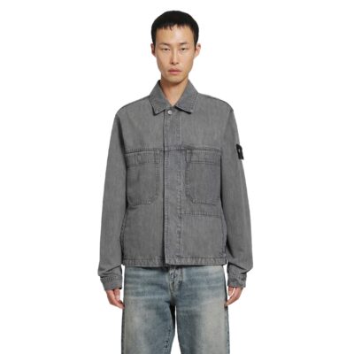 Stone Island 4100006 Denim Coach Jacket
