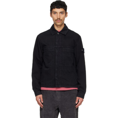 Stone Island Black 4100006 Light Bull Denim Jacket