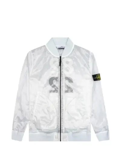 Stone Island Bomber Jacket 433Q2 - Ice - White