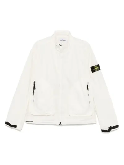Stone Island Compass-motif jacket - White
