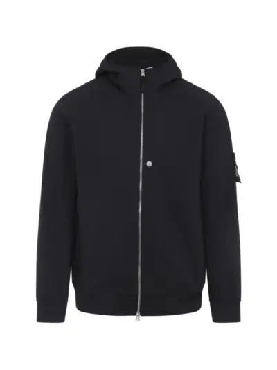 Stone Island Q100004 soft shell-r_E.Dye® technology jacket - Black