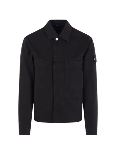 Stone Island patch-pocket jacket - Black