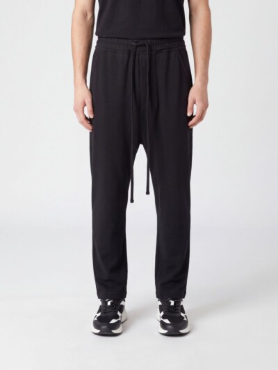 THOM KROM Stretch Cotton Jogging Trousers with Drawstring Waist