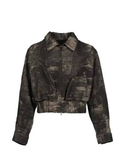 Taakk distressed denim jacket - Black