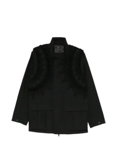 Taakk embroidery-detail jacket - Black
