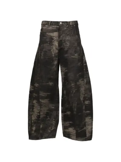 Taakk jacquard jeans - Black