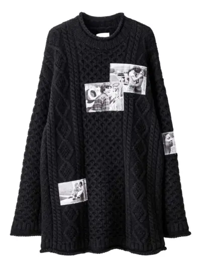 Takahiromiyashita The Soloist Huge Fisherman sweater - Black